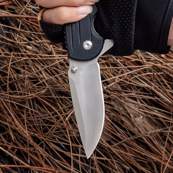 Coltello pieghevole da caccia da campeggio di sopravvivenza tattica EDC Bushcraft all'aperto